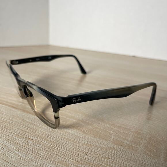 Ray-Ban RB5279 5540 Eyeglasses READ Gray Horn Fade Square Frames Only 53-18-145 - Picture 3 of 11